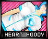 * Heart hoodie - blue