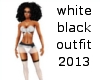 white -black outfit 2013