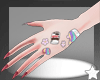 kawaii sticker pink nail