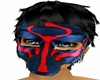 Blue red fox mask