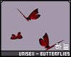 한. red butterflies
