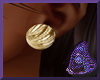 Golden Round earrings