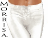 <MS> White Leather Pants