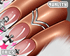q. Pink Star Nails XL