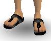 (A) sandals black male
