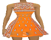 [C] bandana dress orange