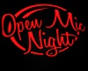 Open Mic Night Sign