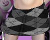 (V) Argyle mini skirt