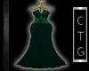CTG EMERALD BEADED GOWN