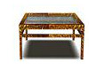 glass gold table