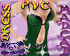 PVC Nightclub Dress Grn