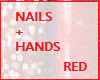 Nails + Hands Red Dia