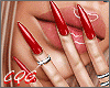 CG: Sexy Red Nails+Ring