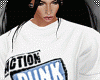 Outfit Punk Blue white