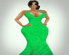 Kelly's Green Satin Gown
