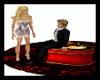 Valentine kissinf pouf