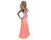 Coral Pregnant Gown