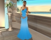 Blue Beach Wedding Gown