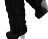 coco fur boots - black
