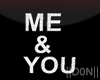 Me & You love signs lamp