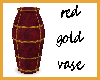 red gold vase