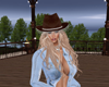 {W} Cowgirl Hat Brown