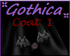 lil Goth Coat Bats blk