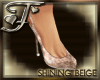 ~F~ShiningBeige Heels