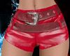 Short Cuir Rouge