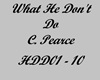 What He Didnt Do