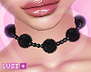 e Choker Fur Black