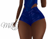 RLL Blue Leather Shorts