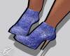 Glam Blue Evening Heels