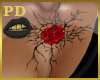 PD| Rose Chest Tattoo