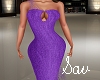 Violet Peacock Gown