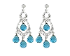 Aquamarin Drops-earrings