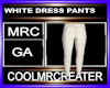 WHITE DRESS PANTS