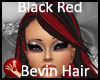 ! Bevin Black red Strips