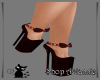 Sexy Merlot Bow Heels