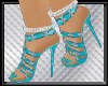 blue linked shoes