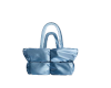 blue puffa bag up