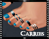 C Foot and Rings Blue