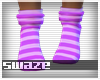 Purple Stripe Socks