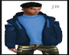 [JR] Arm Zip Jacket Blue