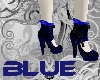 Blue Vamp Heels