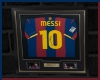 Framed Messi FCB Shirt
