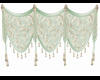 Mint drape curtains