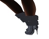 charcoal fur boots