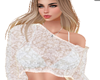 MM WHITE  LACE TOP