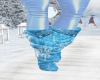 [L] Blue Snowflake boots